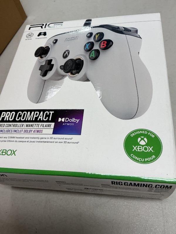 Photo 1 of RIG Nacon PRO Compact Controller with Dolby Atmos for Xbox Series X|S and Xbox One