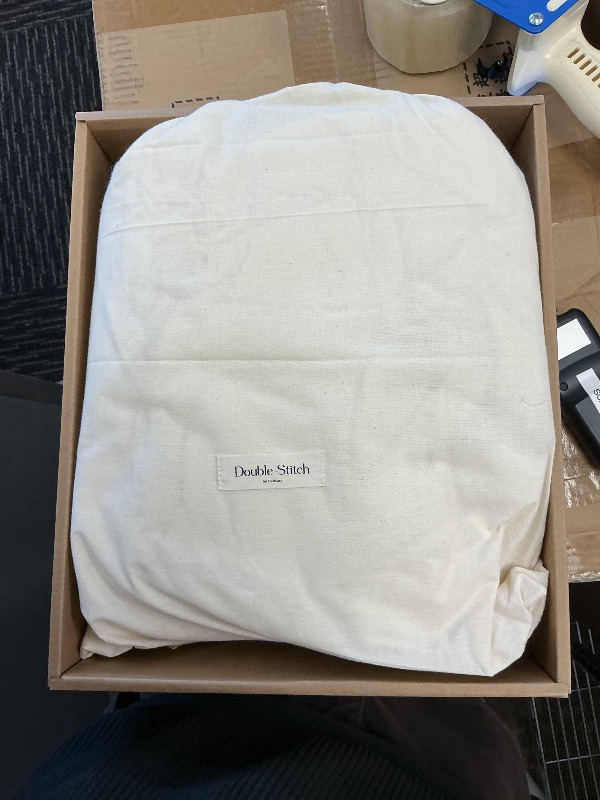Photo 1 of Double Stitch Cotton Tencel Duvet Cover - King Size Comforter Cover, Luxury & Soft Eucalyptus Lyocell Bedding Set for Hot Sleepers, Cooling & Breathable, Button Closure, Bright White, 106"x90"