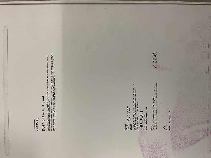 Photo 1 of Apple iPad Pro 13-Inch (M4): Built for Apple Intelligence, Ultra Retina XDR Display, 256GB, 12MP Front/Back Camera, LiDAR Scanner, Wi-Fi 6E, Face ID, All-Day Battery Life — Space Black