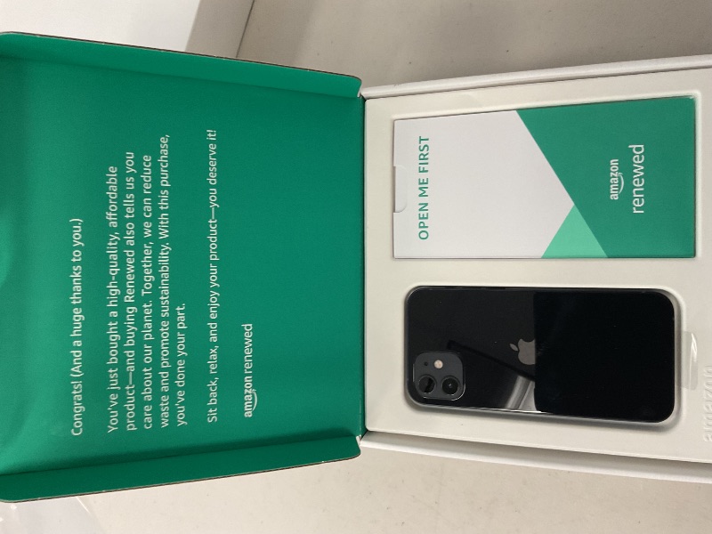 Photo 1 of Apple iPhone 12, 64GB, Black - Unlocked (Renewed Premium)