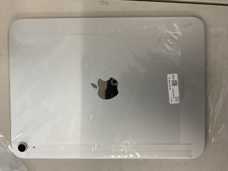 Photo 1 of Apple iPad (10th Generation): with A14 Bionic chip, 10.9-inch Liquid Retina Display, 64GB, Wi-Fi 6, 12MP front/12MP Back Camera, Touch ID, All-Day Battery Life – Silver