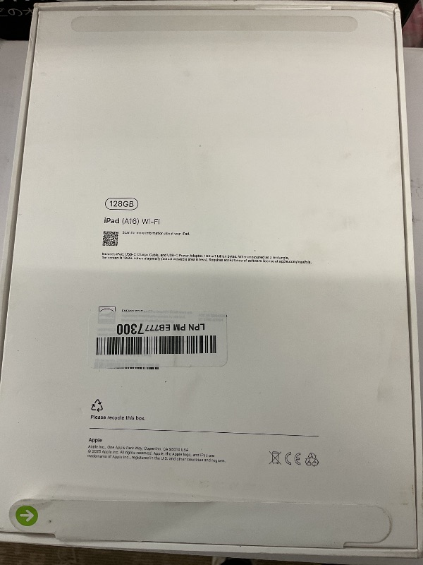 Photo 1 of Apple iPad 11-inch: A16 chip, 11-inch Model, Liquid Retina Display, 128GB, Wi-Fi 6, 12MP Front/12MP Back Camera, Touch ID, All-Day Battery Life — Silver