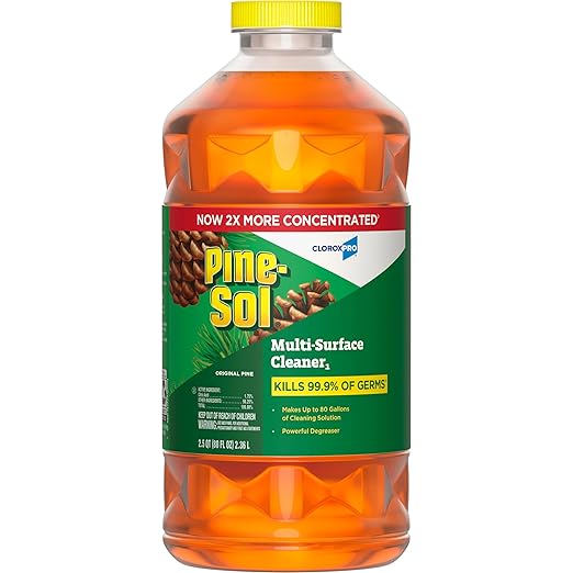 Photo 1 of Pine-Sol Multi-Surface Cleaner, CloroxPro, 2X Concentrated Formula, Original Pine, 80 Fl Oz