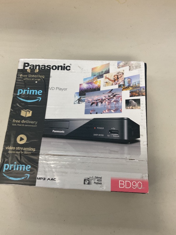 Photo 1 of Panasonic DMP-BD90P-K Blu-ray DVD Player with Full HD and Dolby Digital Sound (Black, Renewed)