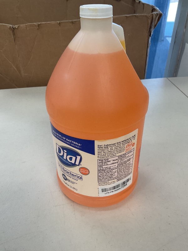Photo 1 of Dial Professional Gold Antibacterial Liquid Hand Soap, 1 Gallon Refill Bottle, 128 Fl Oz