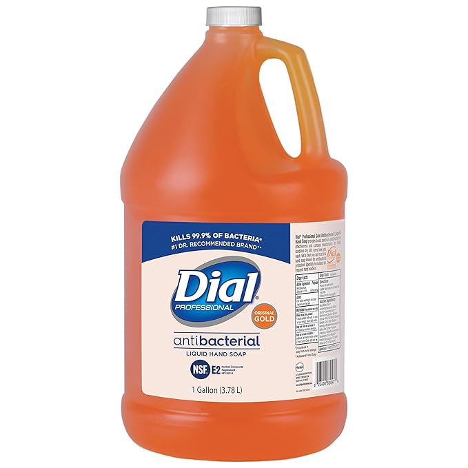 Photo 1 of Dial Professional Gold Antibacterial Liquid Hand Soap, 1 Gallon Refill Bottle, 128 Fl Oz