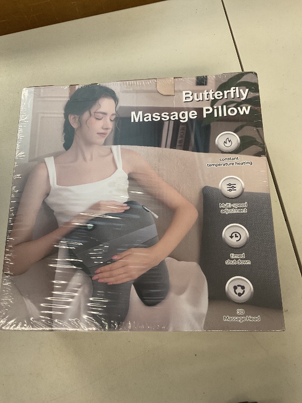 Photo 1 of Butterfly massage pillow with heating multiple adjustments and timer 3 D massage