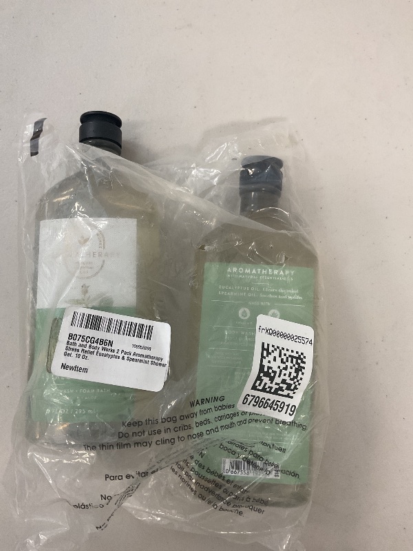 Photo 1 of Bath and Body Works 2 Pack Aromatherapy Stress Relief Eucalyptus & Spearmint Shower Gel. 10 Oz.