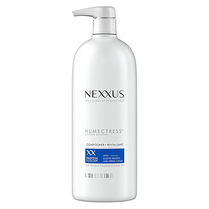 Photo 1 of  3 bottles Nexxus Humectress Moisturizing Conditioner Ultimate Moisture for Dry Hair Moisturizing ProteinFusion with Elastin Protein and Green Caviar 33.8 oz