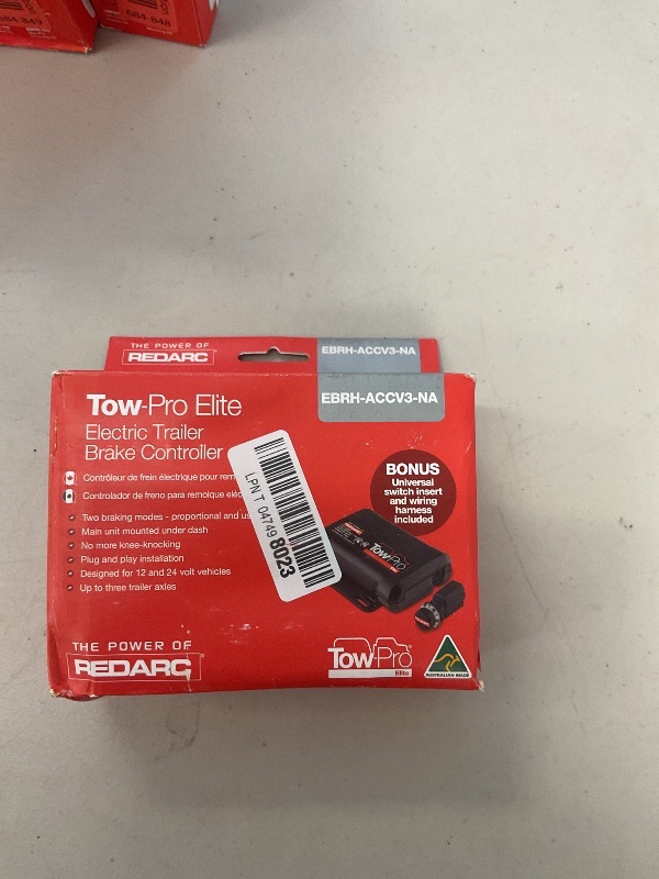 Photo 1 of REDARC Tow-Pro Elite Electric Trailer Brake Controller Kit – Dual Braking Modes, Active Calibration, Inertia Sensing, Manual Override for Trailer Sway, Compatible with 12V/24V Systems
