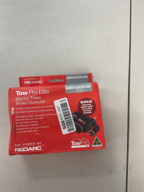 Photo 1 of REDARC Tow-Pro Elite Electric Trailer Brake Controller Kit – Dual Braking Modes, Active Calibration, Inertia Sensing, Manual Override for Trailer Sway, Compatible with 12V/24V Systems