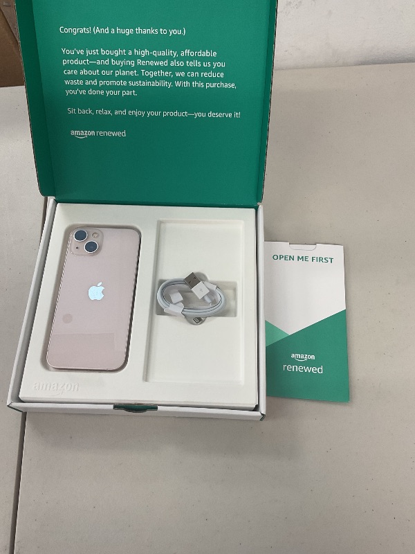 Photo 1 of Apple iPhone 13, 128GB, Pink - Unlocked (Renewed Premium)