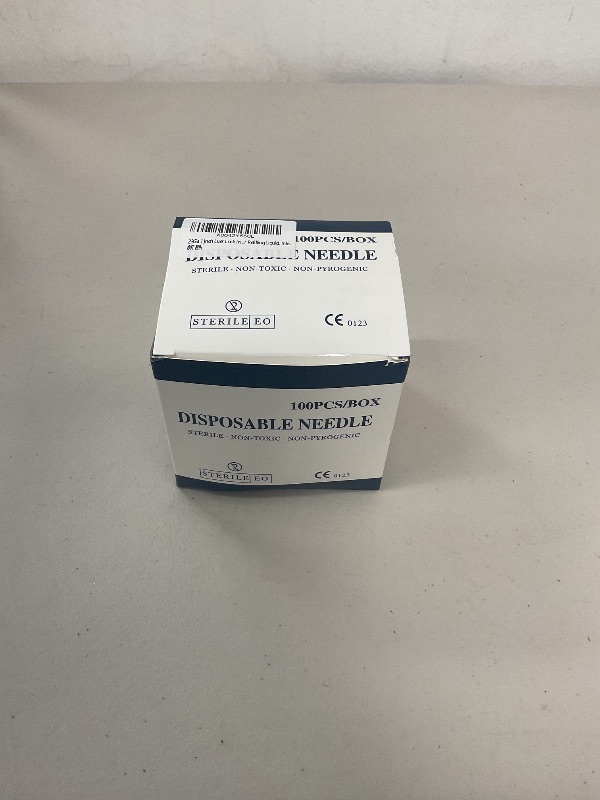 Photo 1 of 23G 1 Inch Luer Lock Needle, Industrial Dispensing Accessories, Individually Wrapped, Pack of 100, Lab Tools, Suitable for Refilling Liquid, Inks