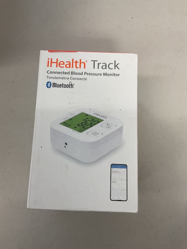 Photo 1 of iHealth Track Smart Upper Arm Blood Pressure Monitor with Wide Range Cuff That fits Standard to Large Adult Arms, Bluetooth Compatible for iOS & Android Devices