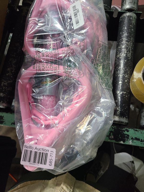 Photo 1 of 18" Pink Trapeze Swing Bar Rings 48" Heavy Duty Plastic Coated Chains Swing Set Accessories