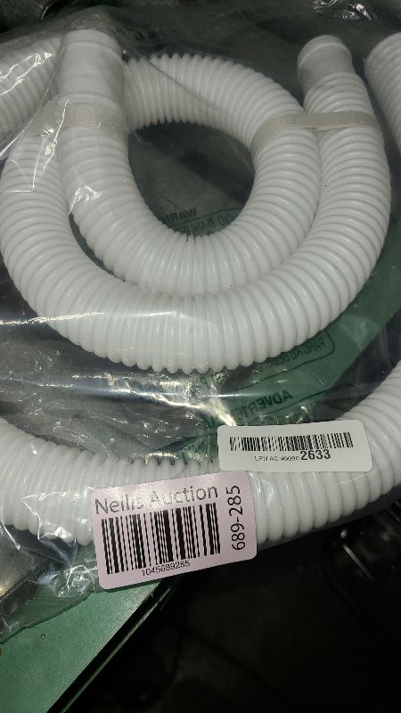 Photo 1 of 1-1/4 Inch x 3ft Replacement Pool Hose for Summer Waves Pool Skimmer, Pool Pump, Pool Filter, Swimming Pool Return Suction Hose (2 pack)