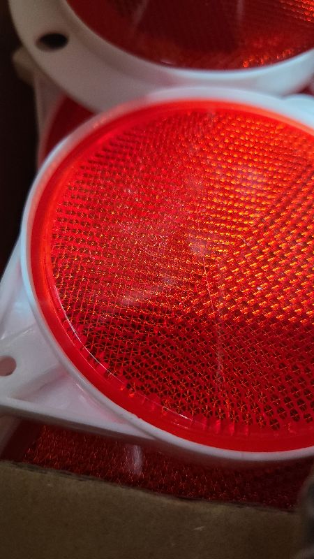 Photo 1 of 12 Pcs Reflective Driveway Markers, 48 Inch Double Sided Driveway Markers Reflectors for Snow Plowing Markers, Driveway, Walkways, Parking, Lots (Red)