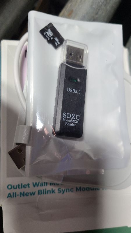 Photo 1 of 256GB Micro SD Card & Outlet Wall Mount for Blink Sync Module XR with Short Cable, SD Card for Local Video Storage with Reader, Save Space, Mount Bracket for Blink Outdoor Indoor Security System