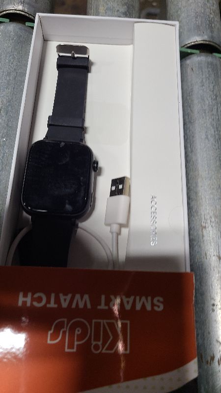 Photo 1 of 2025 Smart Watch for Kids 6-12 [Kids GPS Tracker/Video Call] Smart Watches Boys Girls Phone Watch, School Mode, Safety Alert, GPS Tracker Kids Smart Watch, New Phone Watches for child, Jet Black