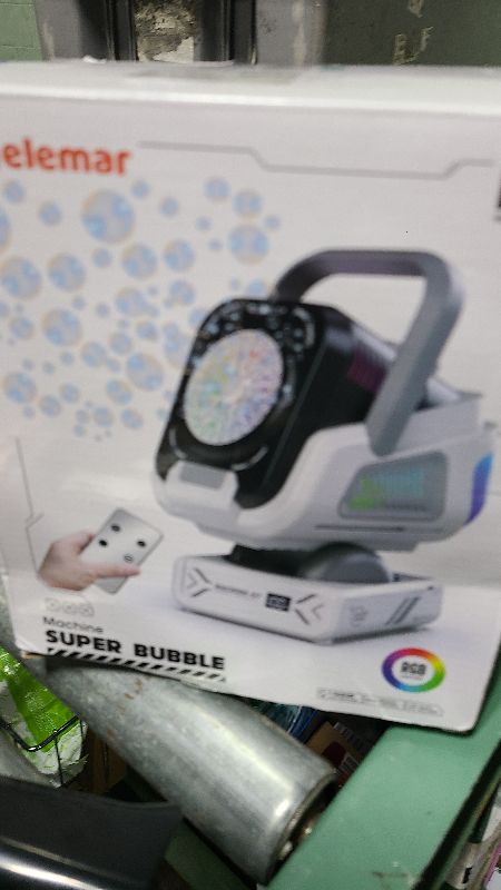Photo 1 of 2025 Upgraded Bubble Machine with Remote Control, Automatic Rotation & RGB Lights, 1800mAh Rechargeable Battery, Type-C Charge, Bubble Maker for Kids, Weddings, Birthday Parties, Outdoor Activities