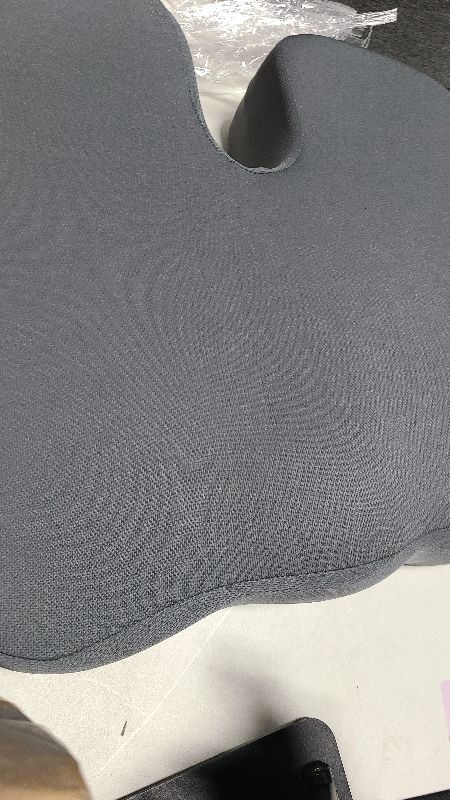 Photo 1 of 5 STARS UNITED Seat Cushion for Tailbone Pain Relief – Memory Foam Lifting Pillow for Coccyx, Hip, Hemorrhoid, Sciatica & Post-Surgery Recovery – Wheelchair, Car, Desk, Gaming & Office Chairs, D Gray