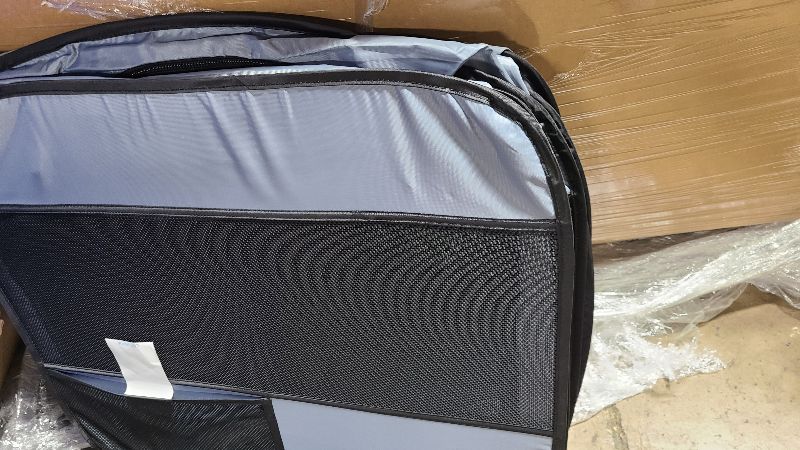 Photo 1 of  Dog Playpen, Puppy Pet Playpen, Medium Dogs Tent Crates Cage Indoor/Outdoor, Portable Pop Up Dog Kennel Playpen with Carrying Case for Dogs/Cats/Rabbits, Removable Zipper Top, Grey