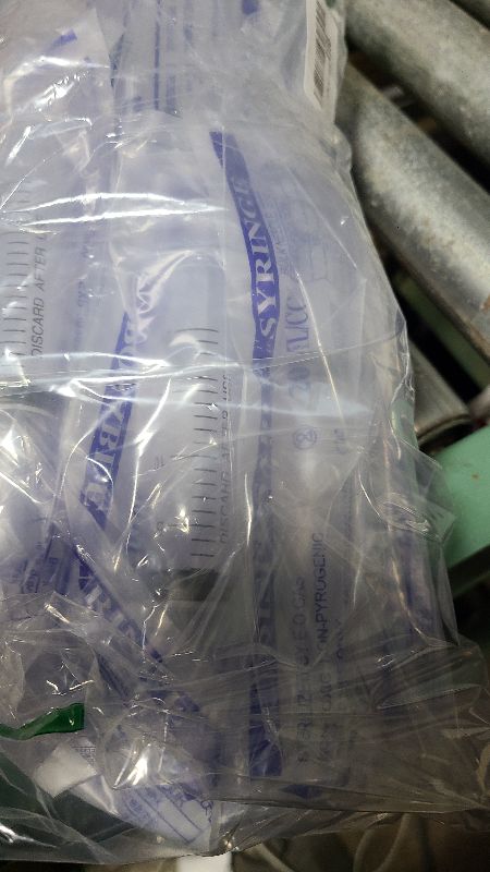 Photo 1 of 20ml Syringe for Liquid,20 Pack Large Plastic Syringes with Adapters and Cap,Individually Sealed Syringe for Feeding,Irrigation Water and Scientific Labs