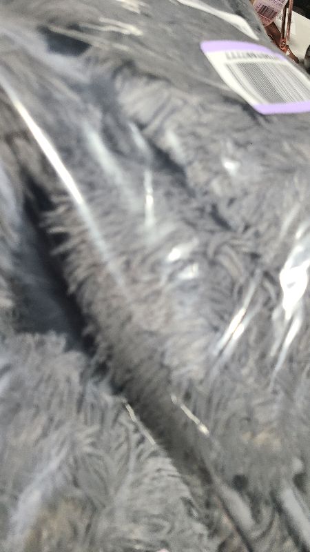 Photo 1 of 5x8 Grey Rug for Living Room: Fluffy Area Rugs for Living Room- Shaggy Area Rugs 5x8 Gray for Bedroom - Shag Sofr Plush Carpets for Bedroom (Grey, 5x8Feet)