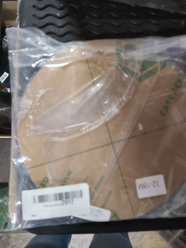 Photo 1 of 2 Pieces 1/8" Round Plexiglass Sheet, 8 Inch Diameter Clear Acrylic Circle, Round Cake Disk Acrylic Sheet, Plexiglass Table Top, Acrylic Backdrop
