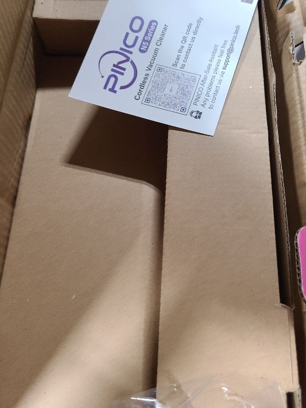 Photo 1 of PINICO Cordless Vacuum Cleaner, 25kPA Vacuum Cleaners for Home, Stick Vac with Anti-Tangle Brush, 40 Mins Runtime, Lightweight, Versatile for Carpet, Hard Floor, Pet Hair (Purple)