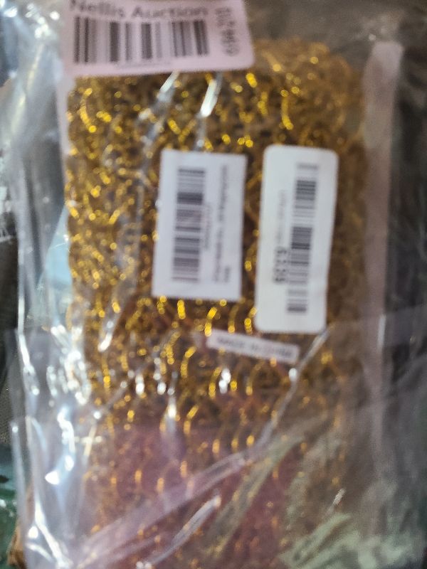 Photo 1 of 20 Yard Metallic Braid Cord Trim,Gold Gimp Trim 3/4 inch Decorative Lace Webbing Ribbon for Sewing Wedding Bridal Costume Curtain Embellishment Ribbon for Gift Wrapping (Gold)