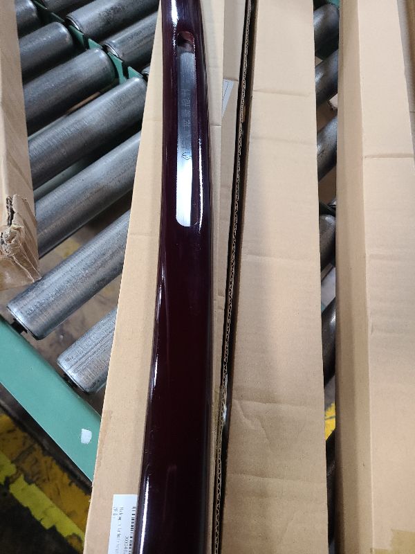 Photo 1 of  Handmade Forged Sword Samurai Sword Props Katana not Sharp Full Tang Stainless Steel Hollowed out Lettering Red