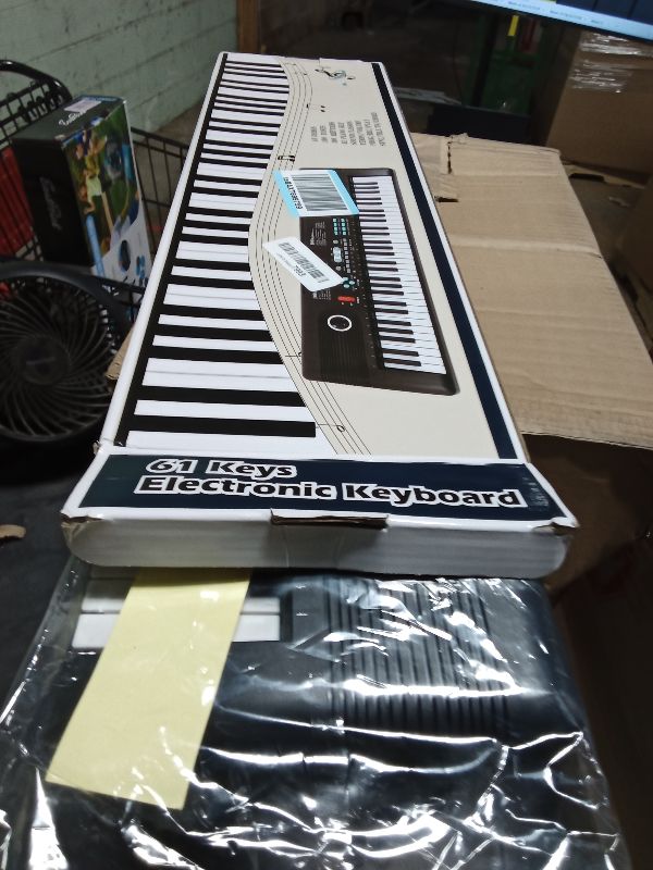 Photo 1 of 61 key piano keyboard, Electronic Digital Piano with Built-In Speaker Microphone, Portable Keyboard Gift Teaching for Beginners, electric piano for kids, Birthday Gift for ChildrenA1