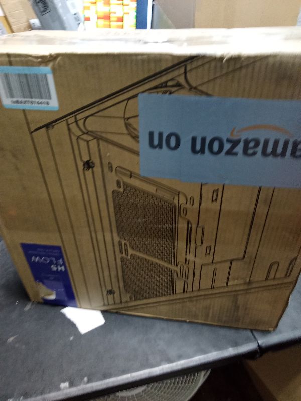 Photo 1 of NZXT H5 Flow Compact ATX Mid-Tower PC Gaming Case – High Airflow Perforated Front and Tempered Glass Side Panel – Cable Management – 2 x 120mm Fans Included – 280mm Radiator Support – White