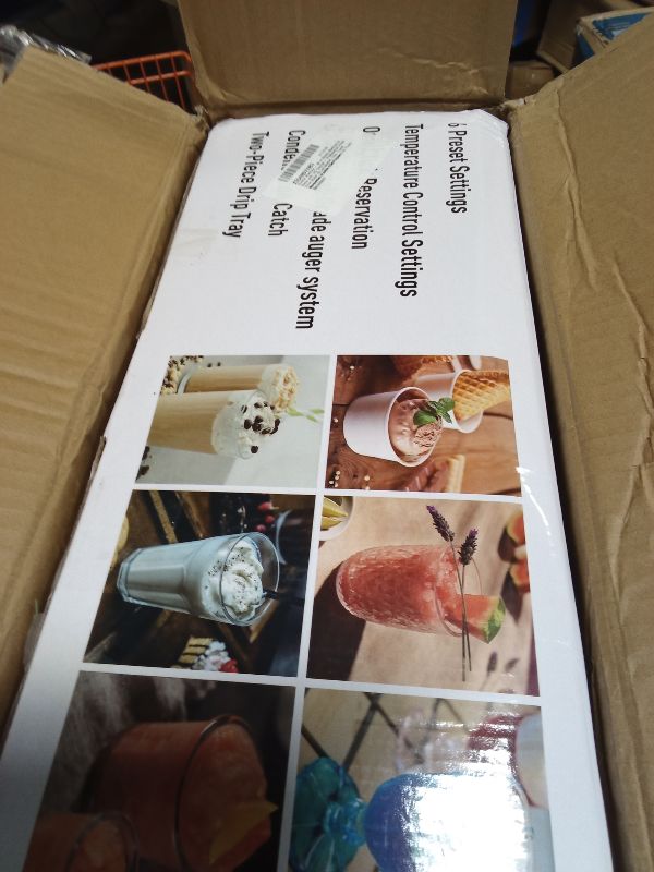 Photo 1 of Slushie Machine - Slushy Machine for Home with LED Display - Professional Frozen Drink Maker No Ice Needed-One-Touch Reservation & 6 Pre-Set Programs for Frozen Margaritas, Ice Cream & Frappés