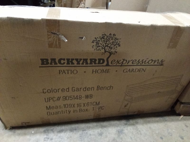 Photo 1 of 45 Inch Patio Bench, Garden Bench, Porch Bench, Cast Iron Love Seat