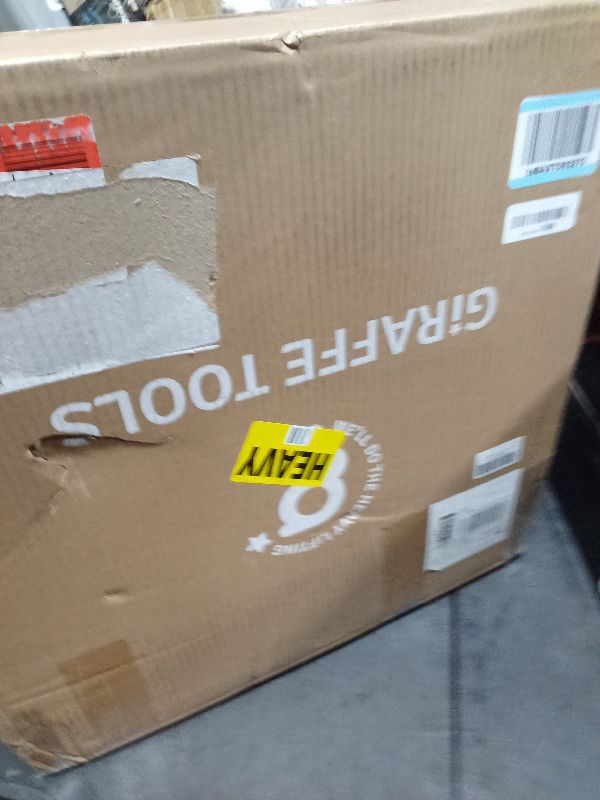 Photo 1 of Giraffe Tools Ground Mounted Retractable Hose Reel 5/8 Inch x 92FT, Heavy Duty Automatic Rewind Garden Hose Reel, with Flexible Swivel Base for Lawn, Concrete Floor