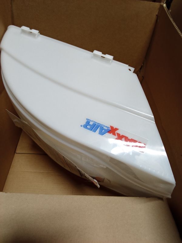 Photo 1 of **HARDWARE NOT INCLUDED**
MAXXAIR FANMATE 00-955001 Fan/Vent Cover with EZ Clip Hardware, Constant Airflow, Super Tough, White