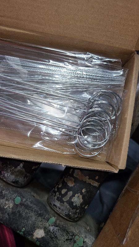 Photo 1 of 60 Pcs Metal Wire Floral Picks 13 Inch Wire Place Card Holder, Metal Table Name Number Clips Picture Stand, Round Photo Memo Flower Card Holder for Wedding Party Birthday ?Cake (Silver Round) ?