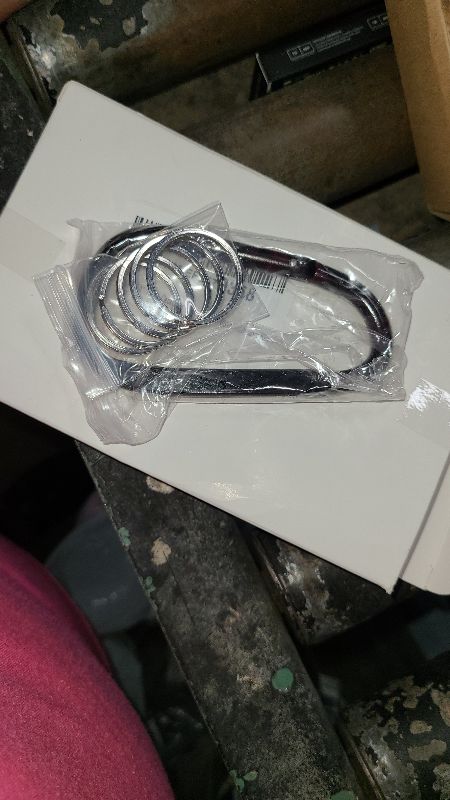 Photo 1 of 5PCS 4"/10cm Carabiner Clip- Large Strong Caribeener Clips-D Ring Caribeaner Keychain.