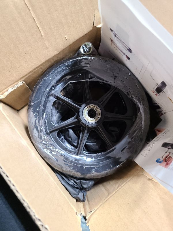 Photo 1 of 2Pcs 6 Inch Replacement Wheelchair Wheels for Walkers - Environmentally Friendly Rubber Material, Wear-Resistant PU Tires, Anti-Slip, and Durable ABS Wheel Hub (6IN Narrow 2Pcs)