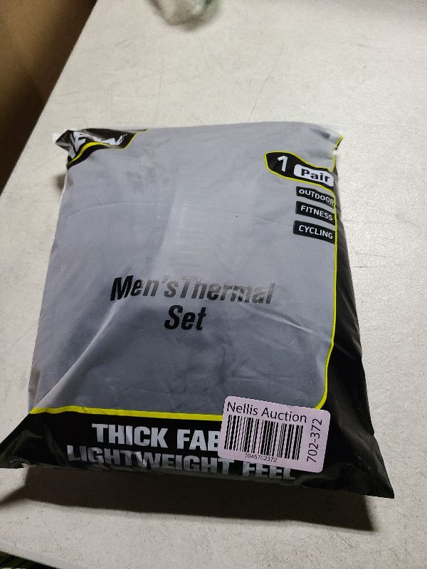 Photo 1 of 3 Pack Mens Long Johns Thermal Pants, Fleece Lined Lightweight Base Layer Bottoms, Compression Sport Leggings Winter Gear