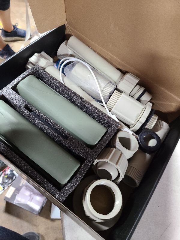 Photo 1 of Pool Fountain with 8-Color 4-Mode LED Lights, Above/Inground Pool Fountain Lights with Remote, 360°Adjustable Pool Sprinkler for Relaxation & Cooling 10-20°F