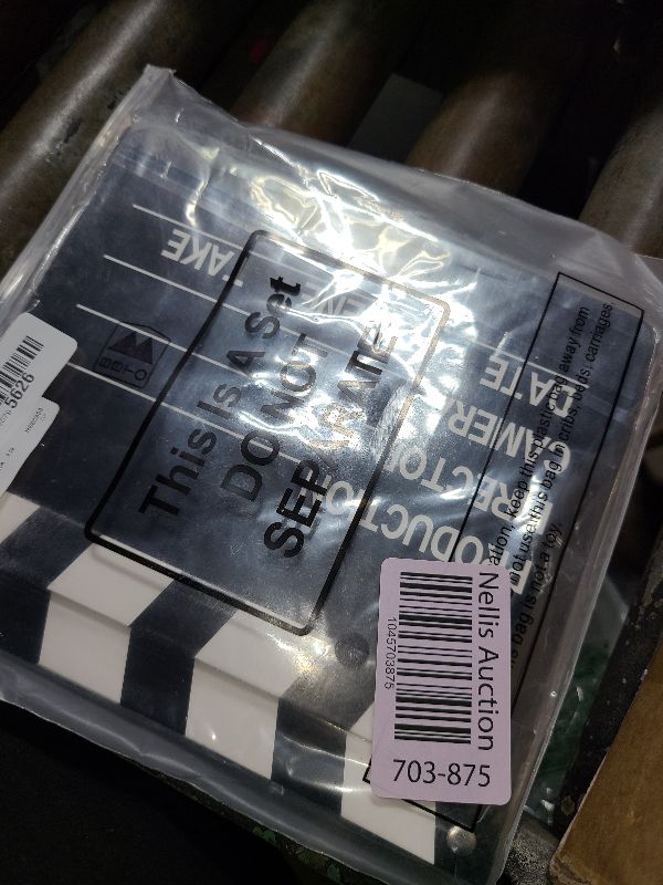 Photo 1 of 10 Pieces Movie Film Clap Board, 7 x 8 Inch Cardboard Movie Clapboard Directors Clapper Writable Cut Action Scene Board for Movies Films Photo Props(White)