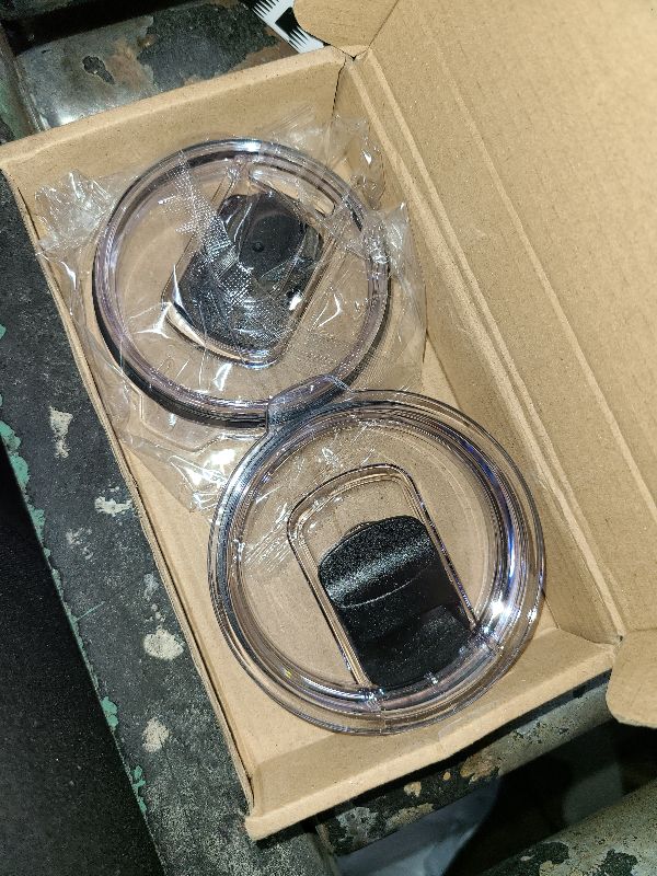 Photo 1 of 20oz Magnetic Tumbler Lid 2Pack,Compatible with Ozark Trail,Old Style Rtic,YETI Rambler and More,Magnetic Slider Switch Spill Proof Tumbler Cover (2 Pack, Black)