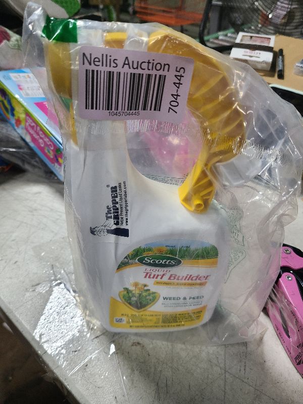 Photo 1 of Scotts Liquid Turf Builder with Plus 2 Weed Control, Liquid Weed Killer and Fertilizer, 32 fl. oz.