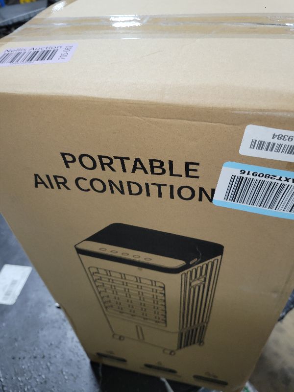 Photo 1 of 22" Windowless Portable Air Conditioners, 7H Timer & 120°Oscillation, 3-IN-1 Portable AC Unit with Remote, Large Water Tank, Cooling Modes & 3 Speeds, Quiet Ventless Swamp Cooler for Room Home