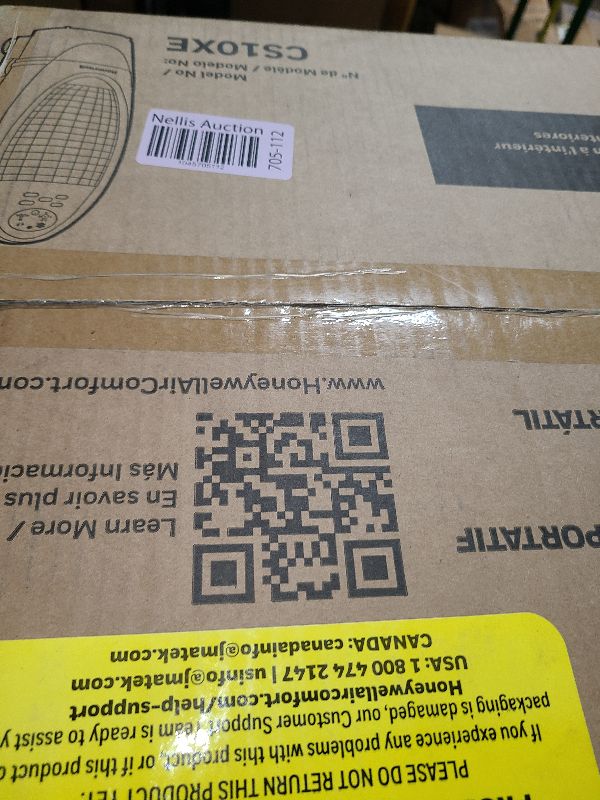 Photo 1 of Honeywell 300 CFM Indoor Portable Evaporative Cooler, Fan & Humidifier with Detachable Tank, Carbon Dust Filter & Remote Control, Silver/Gray