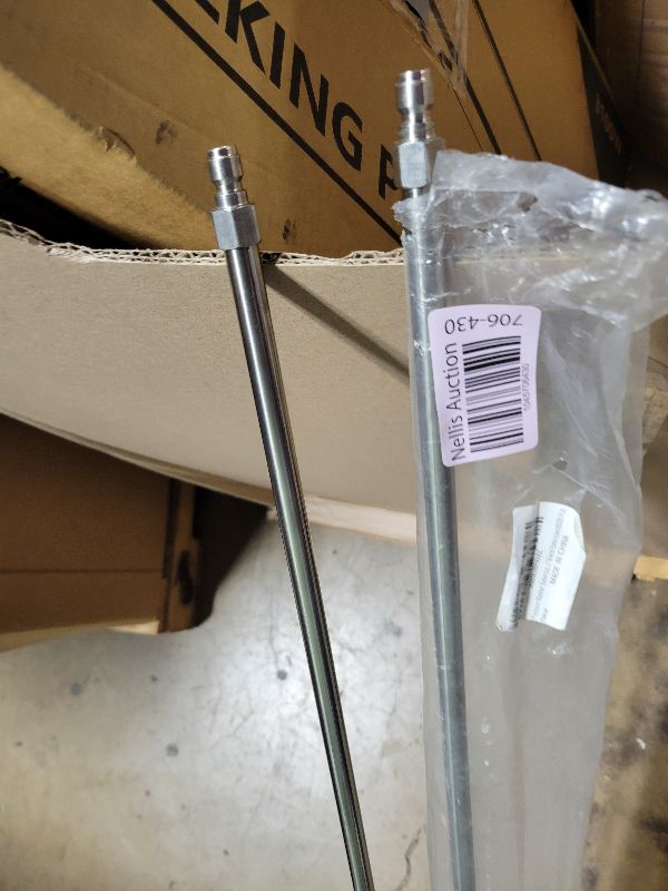 Photo 1 of 120 Inch(10ft) Pressure Washer Extension Wand, Stainless Steel Pressure Washer Wand Extender with 1/4" Ouick Connect Power Washer Lance, 2 Pack 60" Each Wand(4000 PSI)