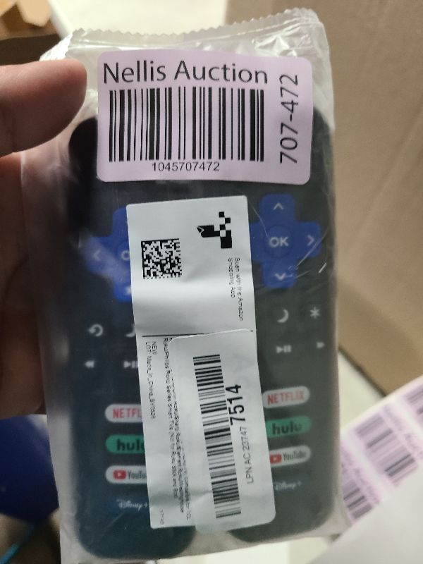 Photo 1 of (Pack of 2) Replacement-Remote-Control for Roku-TV,Compatible for TCL Roku/Hisense Roku/Onn Roku/Philips Roku Smart TVs(Not for Roku Stick and Box)